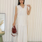 Gloria Textured Flare Top (White)