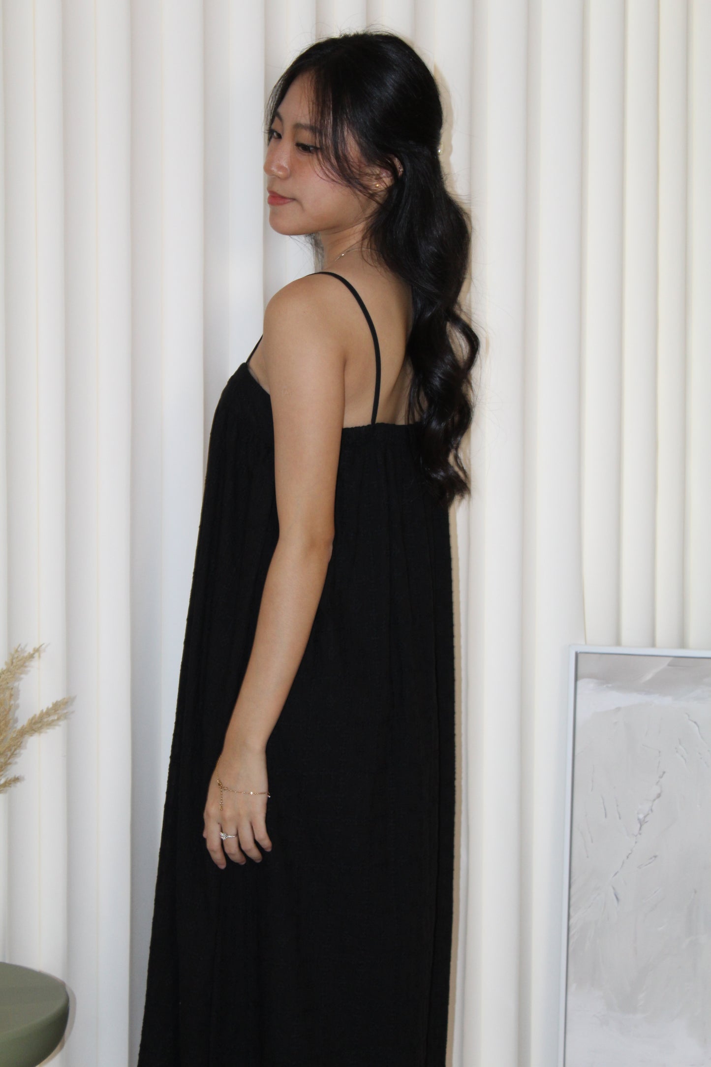 Paloma Eyelet Midaxi Dress (Brown)