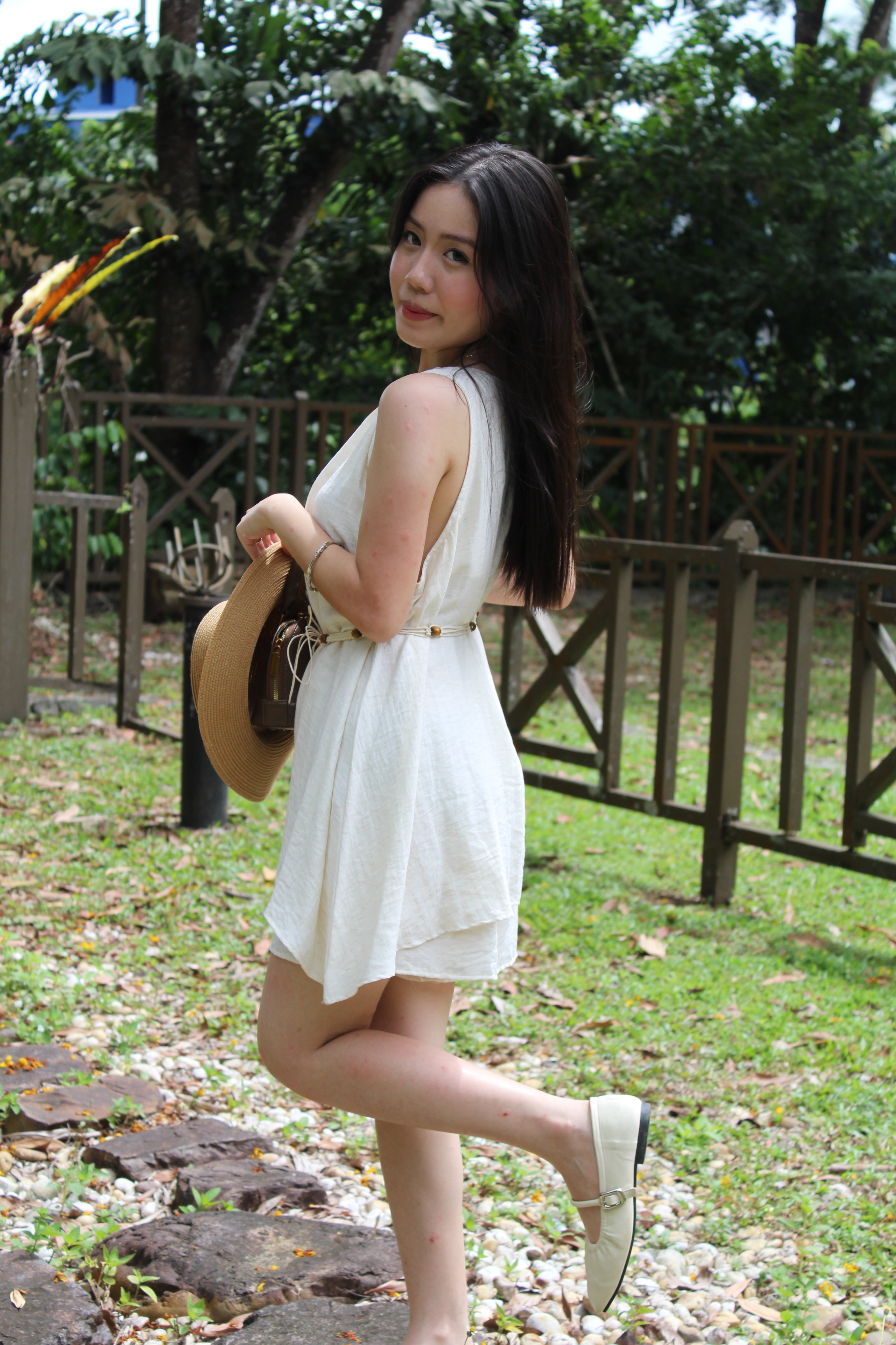 Vania Two Piece Shorts Set (Cream)