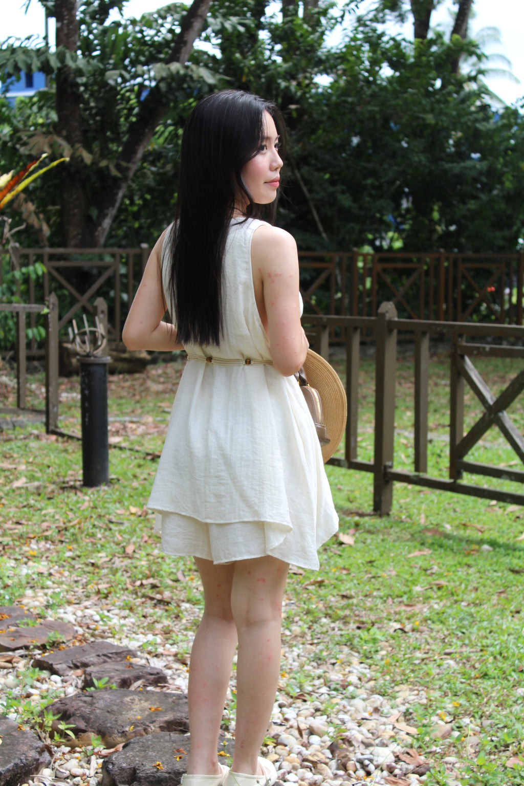 Vania Two Piece Shorts Set (Cream)
