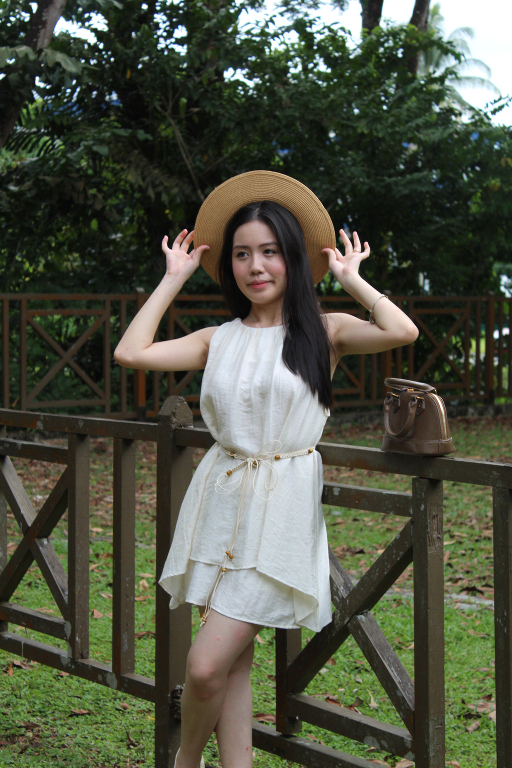 Vania Two Piece Shorts Set (Cream)