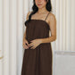 Paloma Eyelet Midaxi Dress (Brown)