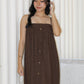Paloma Eyelet Midaxi Dress (Brown)