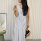 Gloria Textured Flare Top (White)