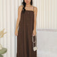 Paloma Eyelet Midaxi Dress (Brown)