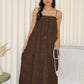 Paloma Eyelet Midaxi Dress (Brown)