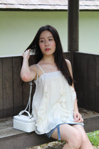 Ellie Ruffle Cami Top (Khaki)
