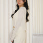 Elena Sheer Crop Cardigan (Cream)