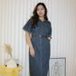 Aldea Denim Midi Dress (Blue)