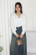 Jadira Knit Cardigan Top (Grey)