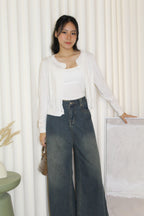 Jadira Knit Cardigan Top (Grey)