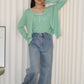 Joyce Knit Two Piece Top (Cream)