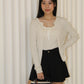 Joyce Knit Two Piece Top (Cream)