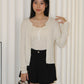 Joyce Knit Two Piece Top (Cream)
