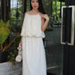 Odette Broderie Two Piece Skirt Set (Cream）