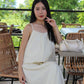 Odette Broderie Two Piece Skirt Set (Cream）