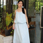 Odette Broderie Two Piece Skirt Set (Blue)