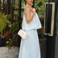 Odette Broderie Two Piece Skirt Set (Blue)