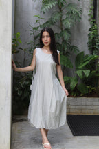 Riley Bubble Midaxi Dress (Grey)