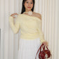 Tammy Lace Long Sleeve Top (Yellow)