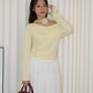 Tammy Lace Long Sleeve Top (Yellow)