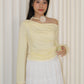 Tammy Lace Long Sleeve Top (Yellow)