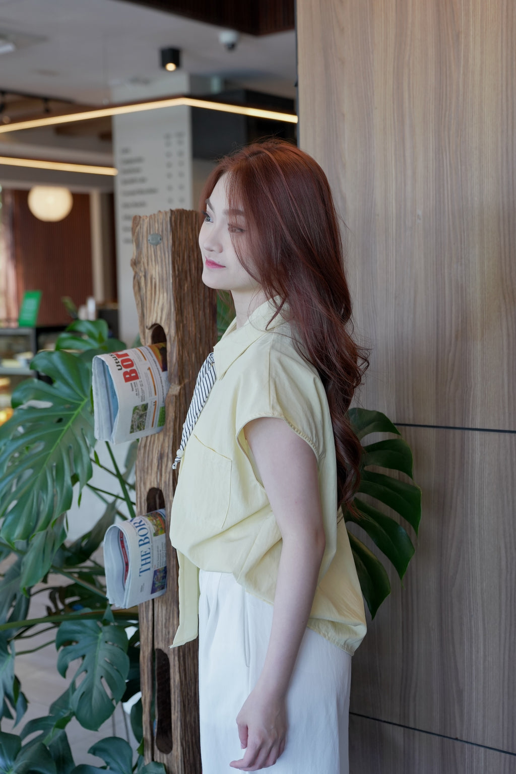 Raiden Button Up Top (Yellow)