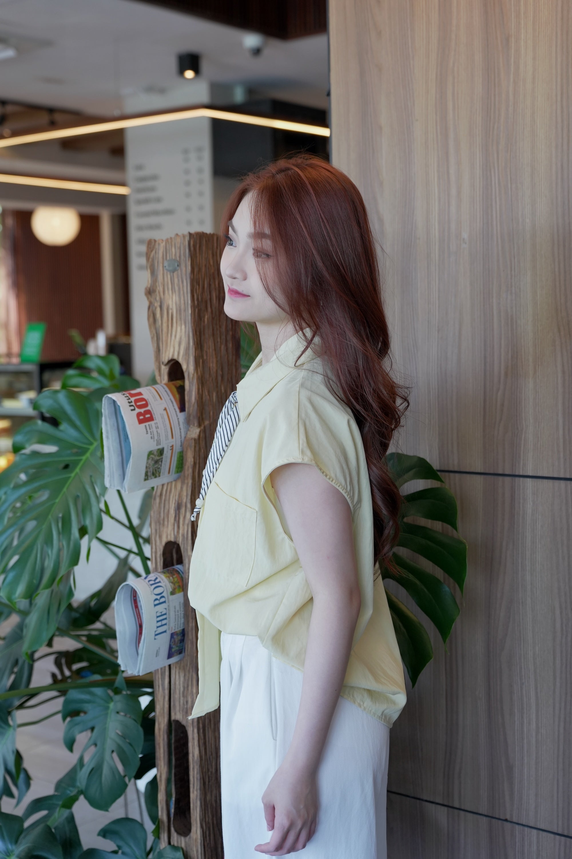 Raiden Button Up Top (Yellow)
