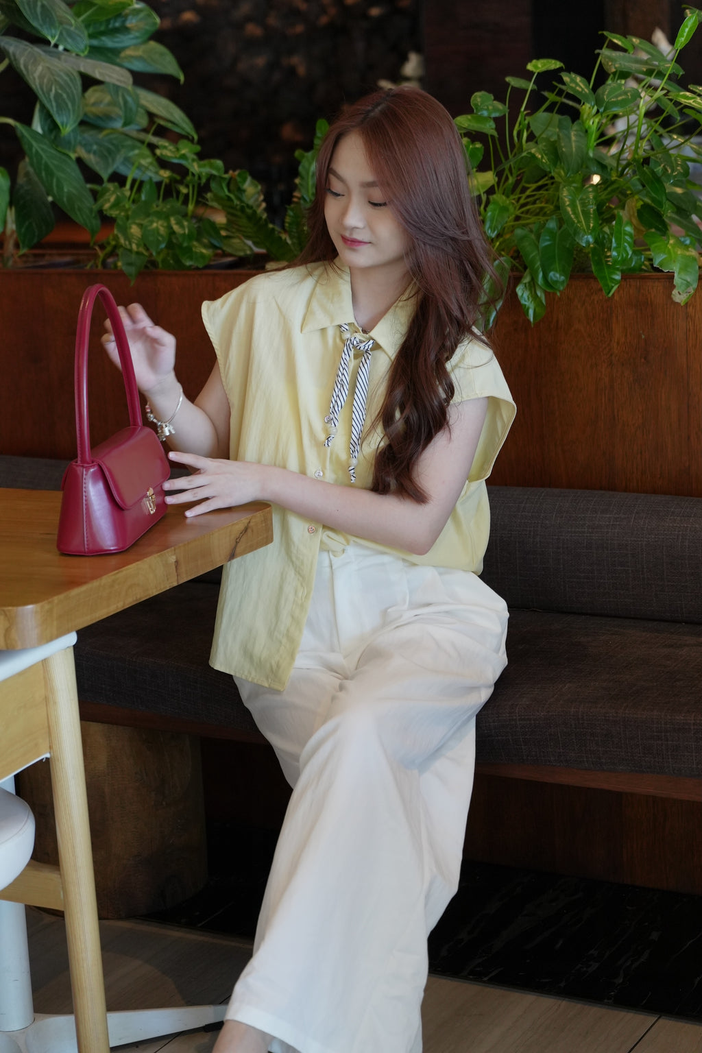 Raiden Button Up Top (Yellow)