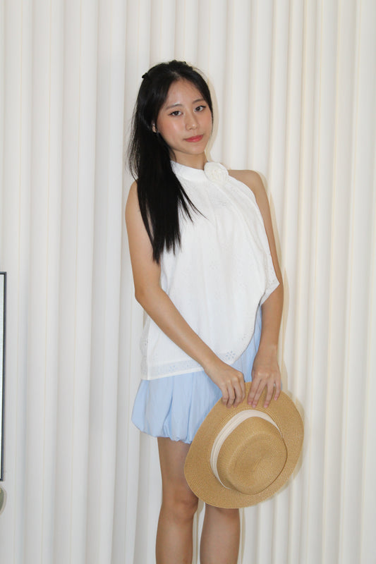Edith Halter Top (White)