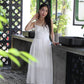 Francessa Broderie Maxi Dress (White)