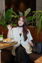 Wanda Oversize Blazer Coat (Grey)