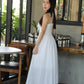 Francessa Broderie Maxi Dress (White)