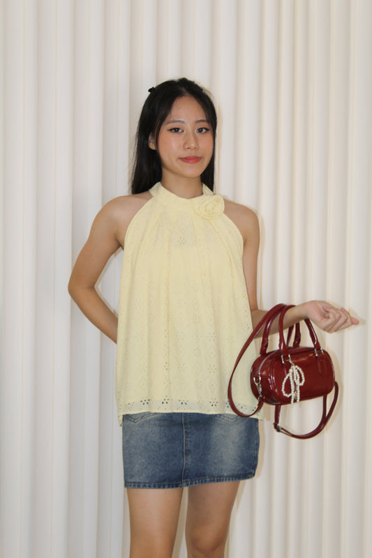 Edith Halter Top (Yellow)