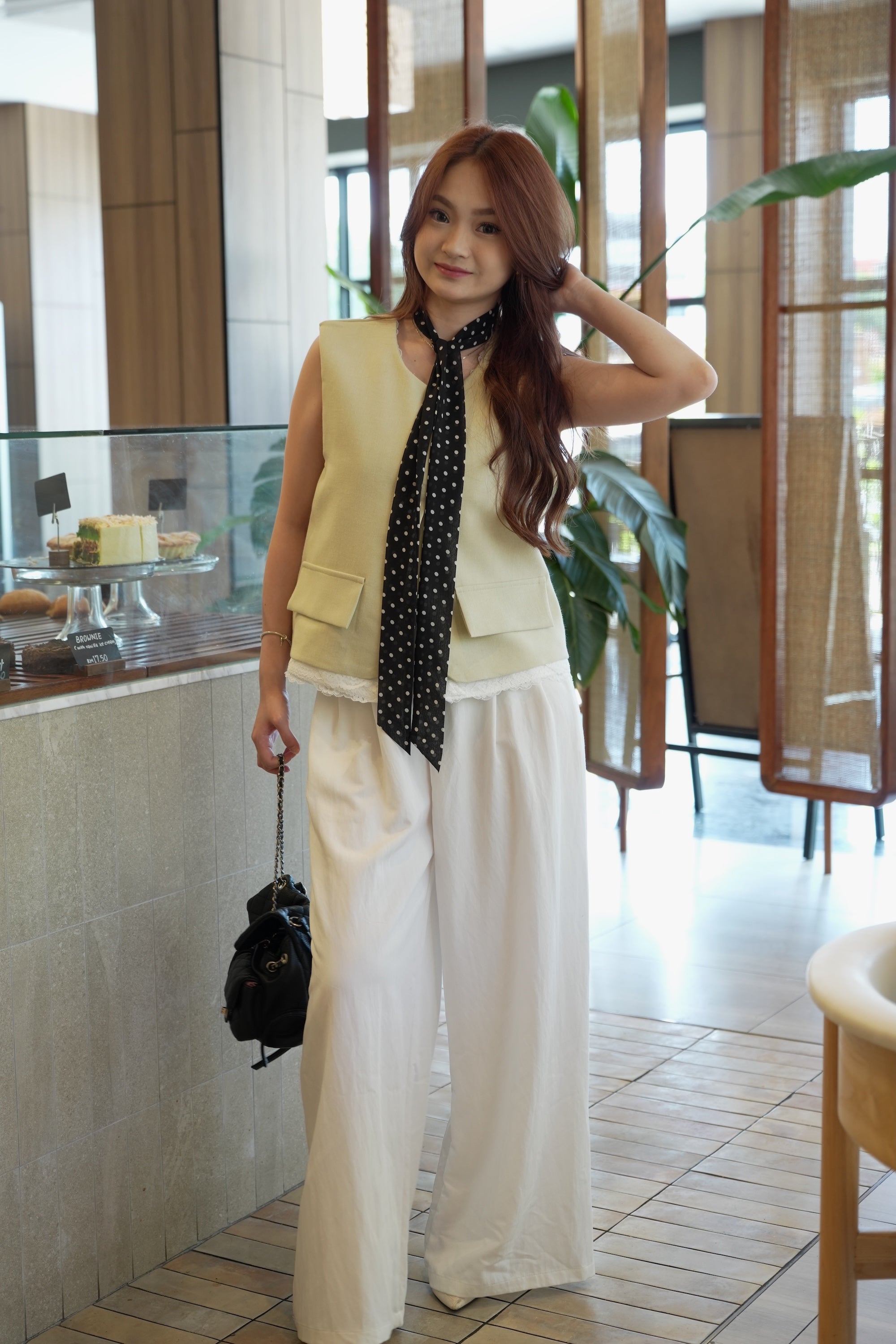 Teodora Flare Pants (White)