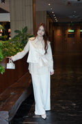 Teodora Flare Pants (White)
