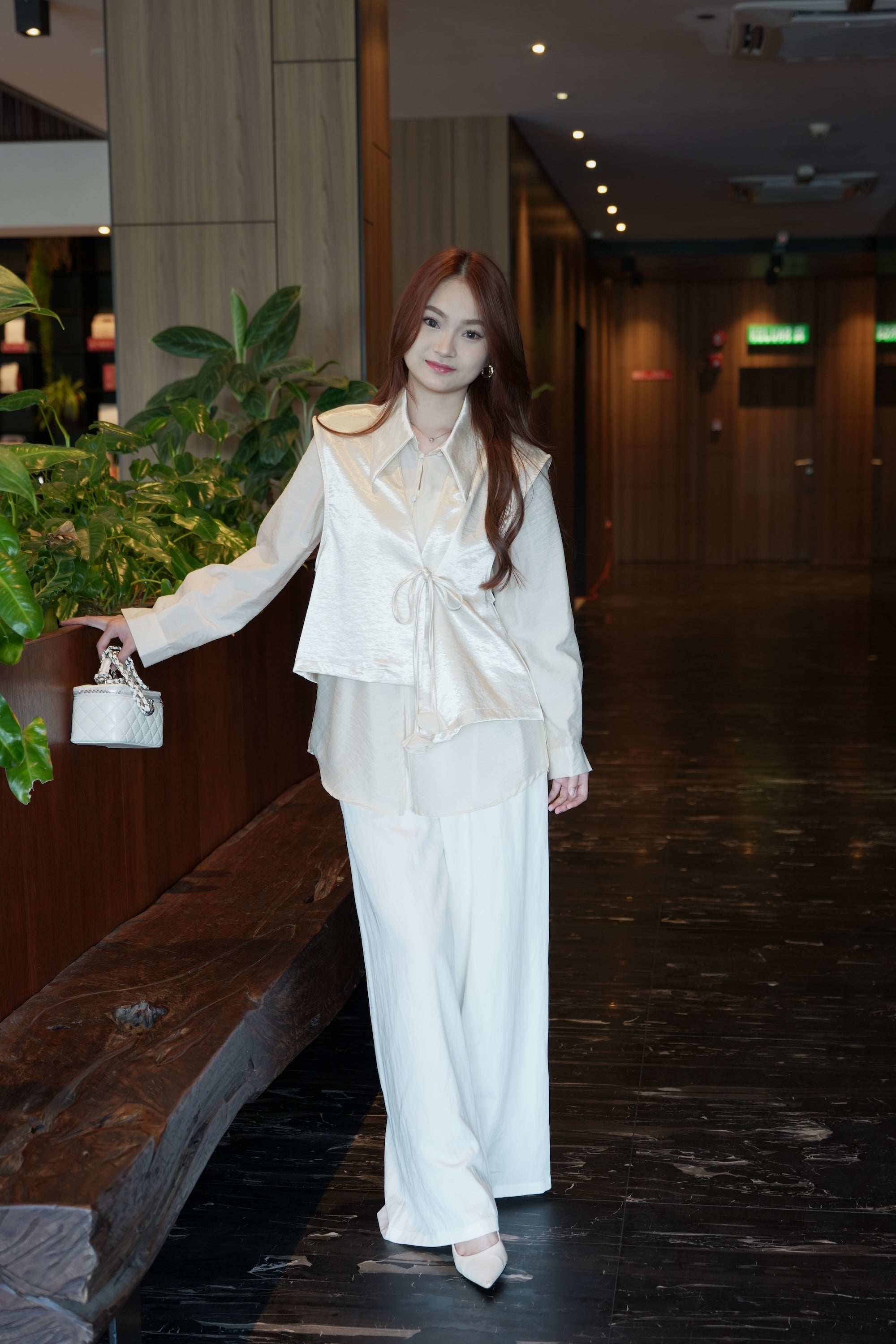Teodora Flare Pants (White)