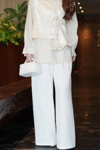 Teodora Flare Pants (White)