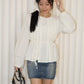 Lennon Flare Long Sleeve Top (Yellow)