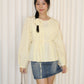 Lennon Flare Long Sleeve Top (Yellow)