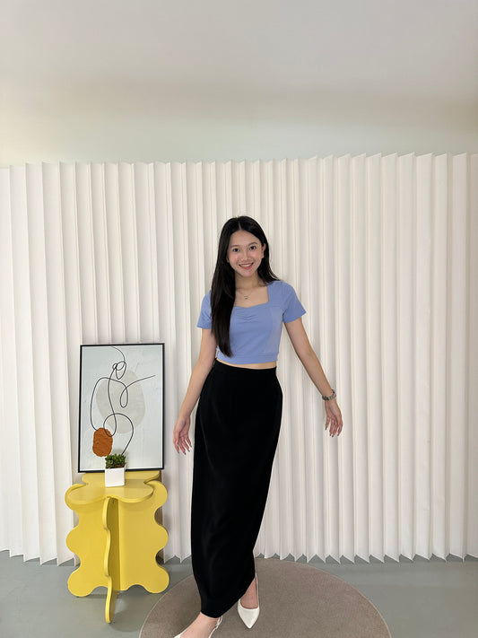 Polina Crop Top (Blue)