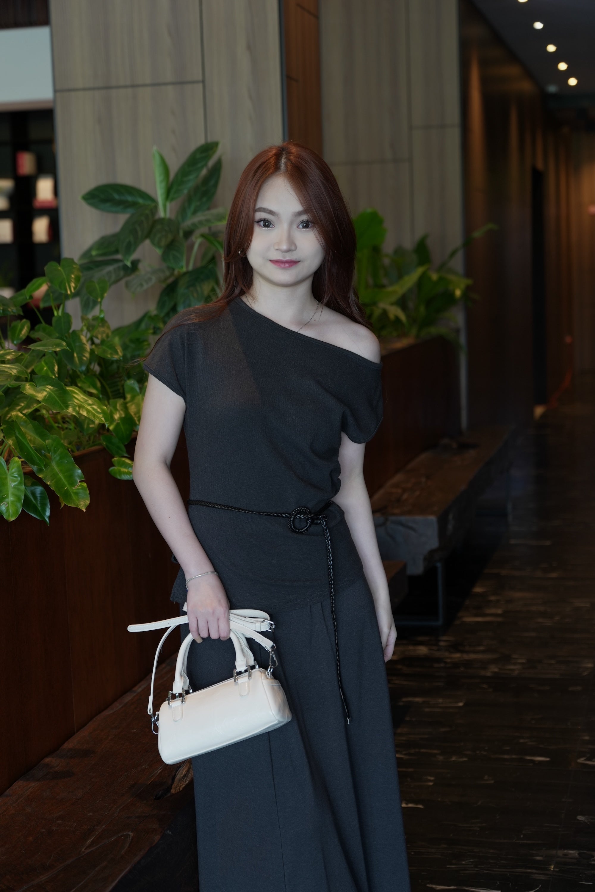 Selena Two Piece Skirt Set (Brown)