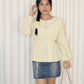 Lennon Flare Long Sleeve Top (Yellow)