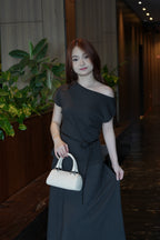 Selena Two Piece Skirt Set (Brown)