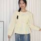 Lennon Flare Long Sleeve Top (Yellow)
