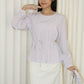 Lennon Flare Long Sleeve Top (Yellow)