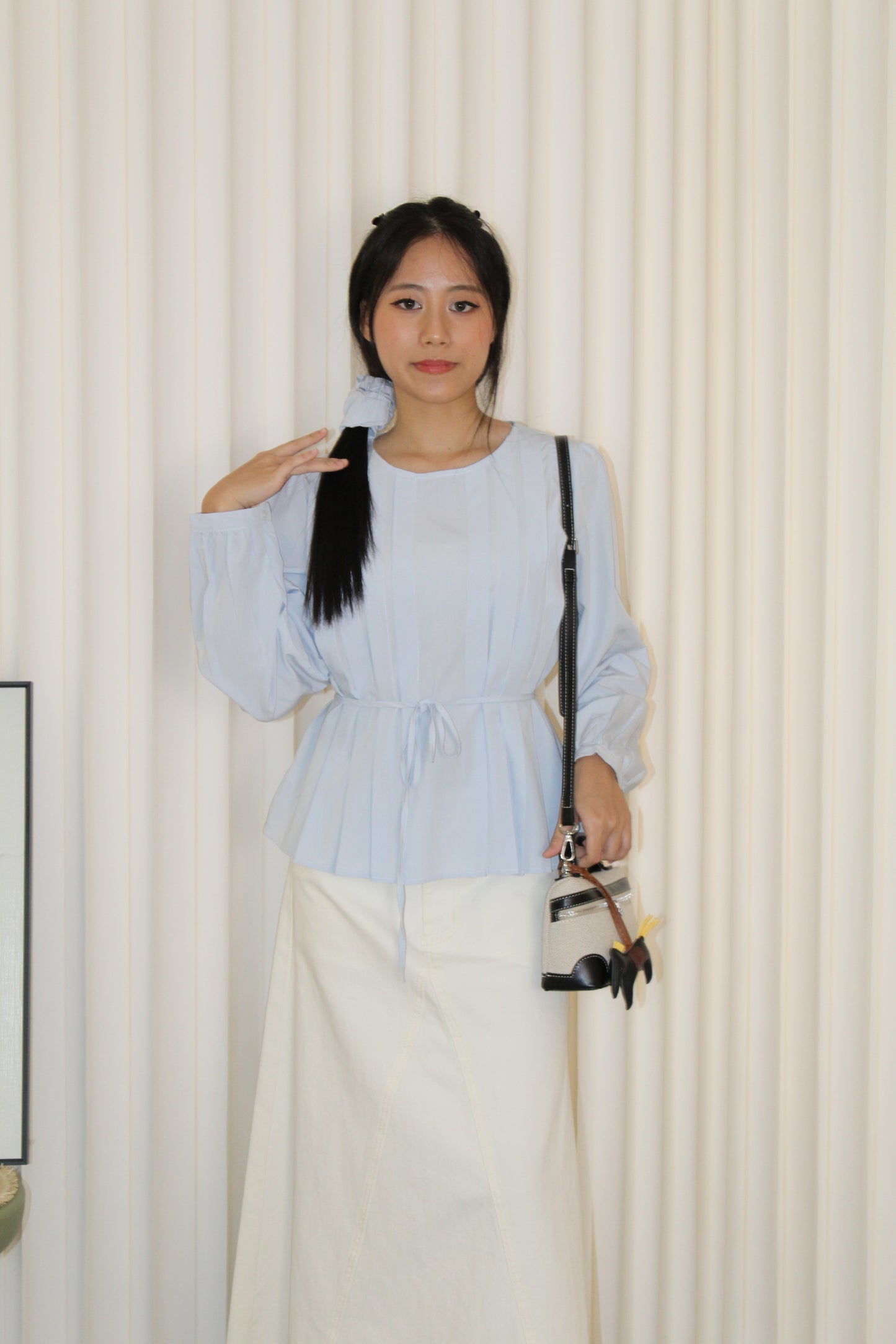 Lennon Flare Long Sleeve Top (Yellow)