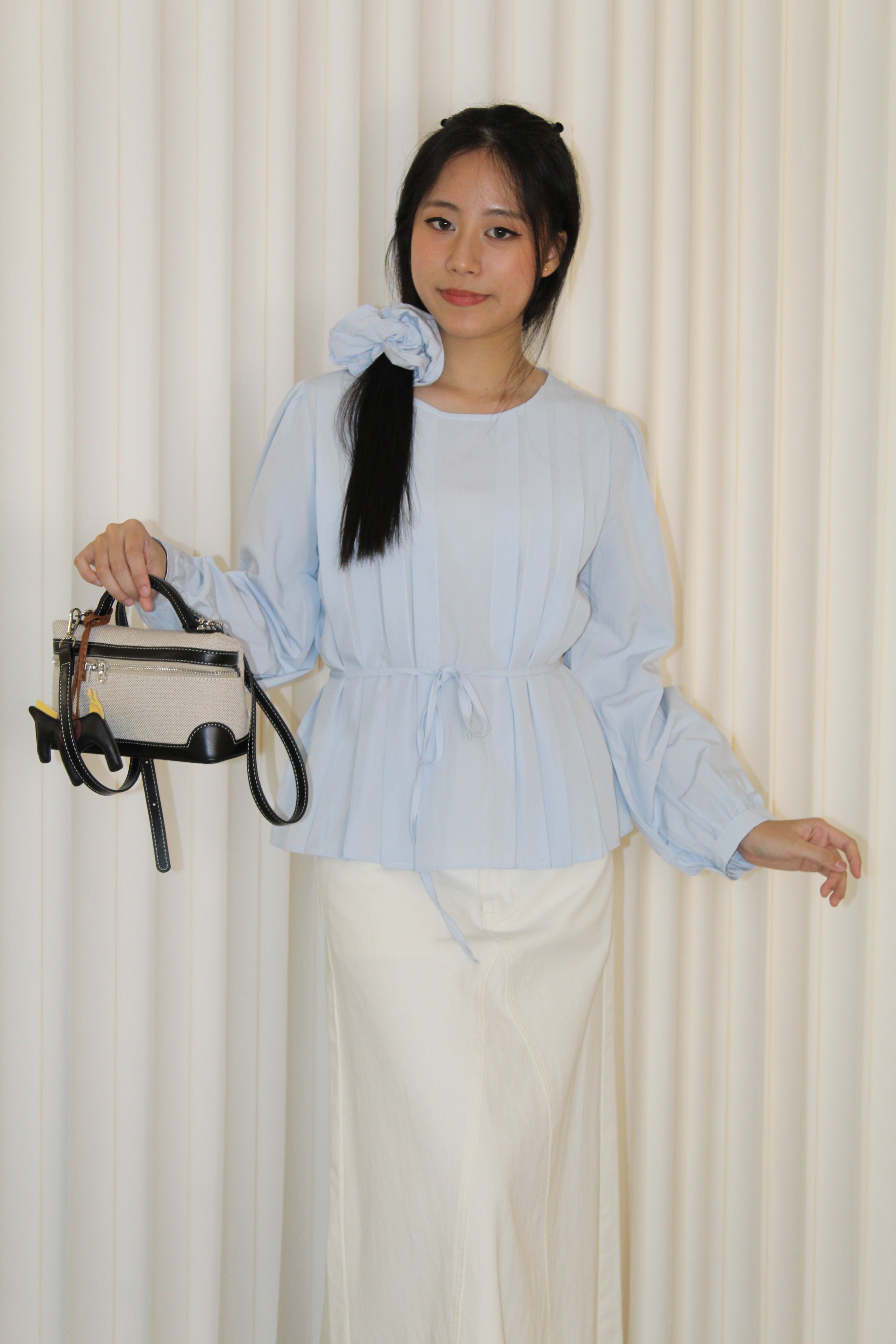 Lennon Flare Long Sleeve Top (Lilac)