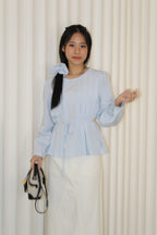 Lennon Flare Long Sleeve Top (Lilac)