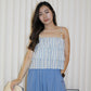 Zaira Stripes Top (Blue)